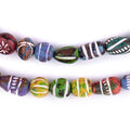 Mini Terracotta Clay Beads in Multicolor Patterns and Mixed