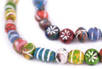Mini Terracotta Clay Beads in Multicolor Patterns and Mixed