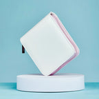 Mini Zippered Card Collection Binder with Included Pages and Backboards to Help Keep Cards Inside
