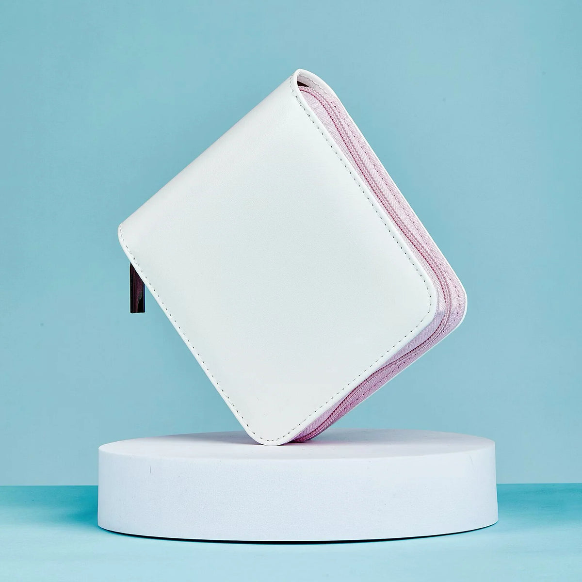 Mini Zippered Card Collection Binder with Included Pages and Backboards to Help Keep Cards Inside