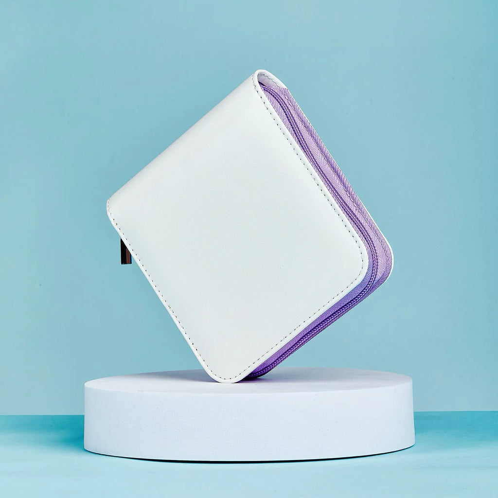 Mini Zippered Card Collection Binder with Included Pages and Backboards to Help Keep Cards Inside