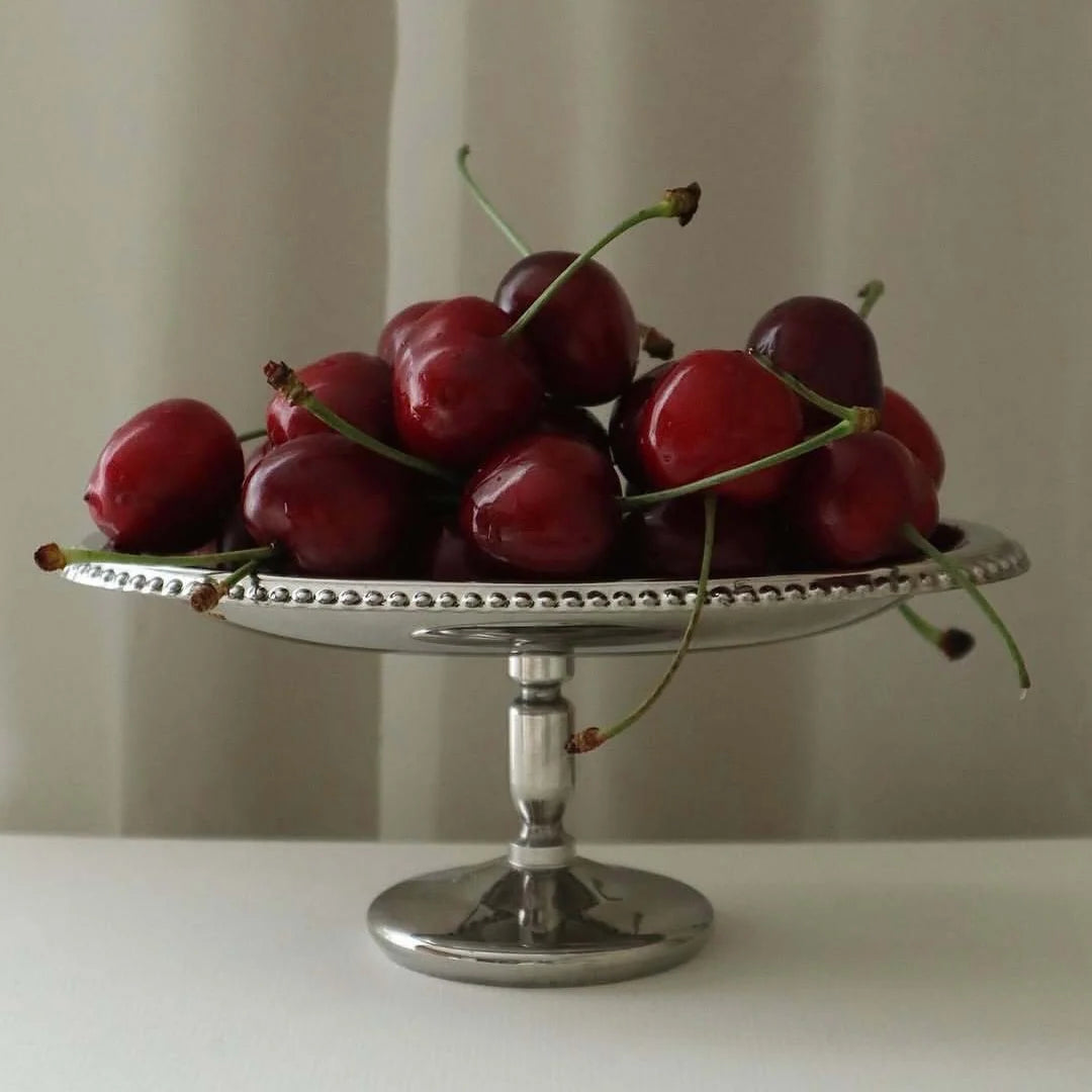 Miniature Cake Stand in Mirror-Polished Stainless Steel