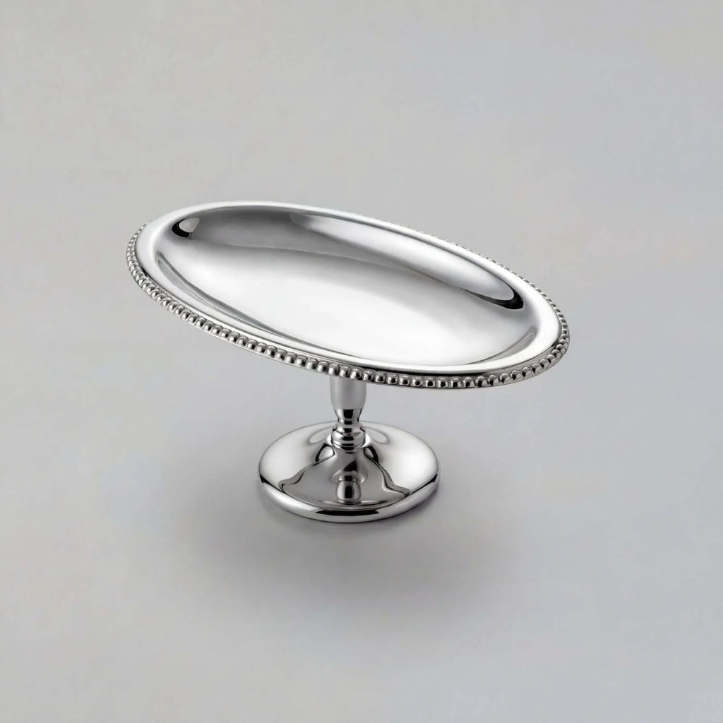 Miniature Cake Stand in Mirror-Polished Stainless Steel