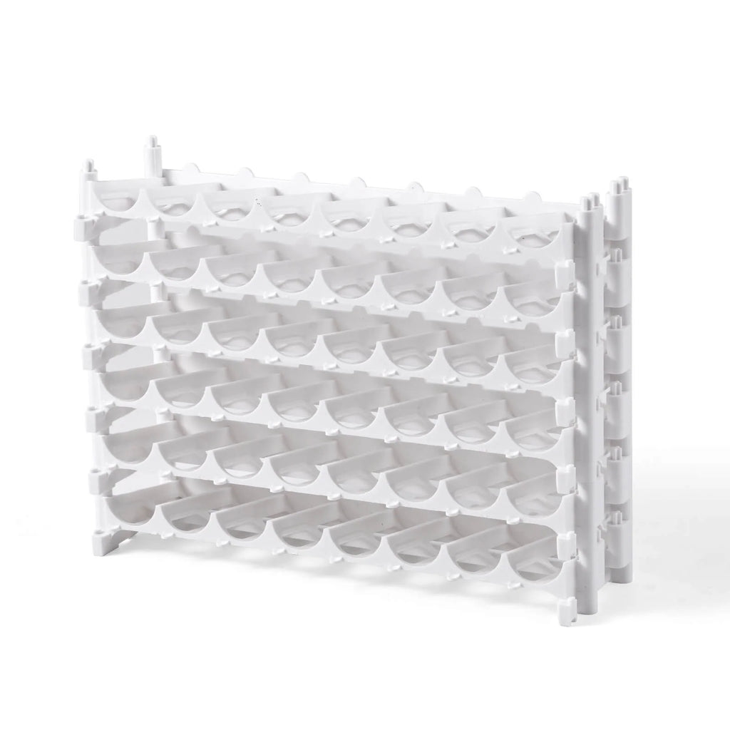 Miniature Paint Organizer Rack with Angled Bottle Holders and Stackable Storage for Your Hobby Desk