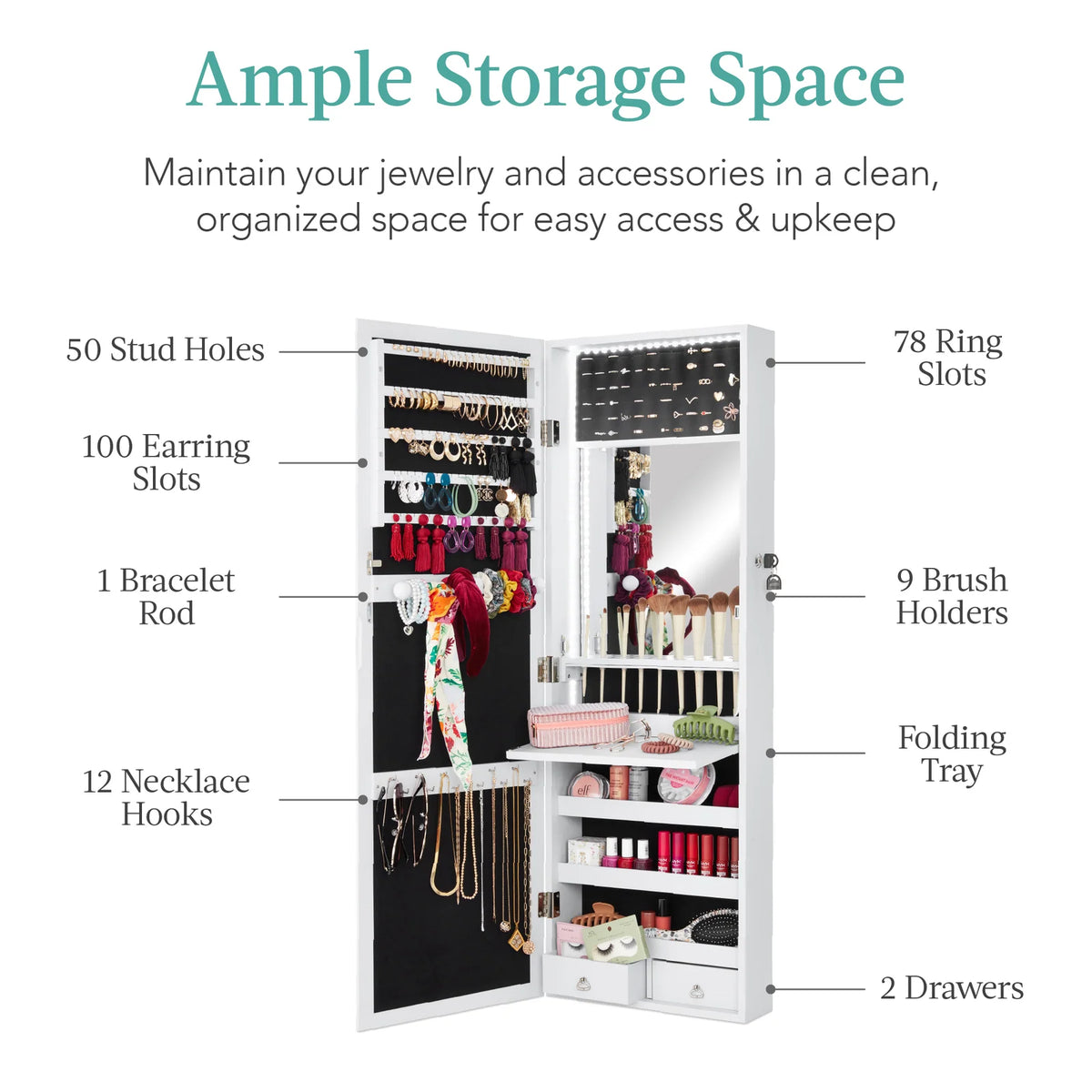 Mirror Jewelry Cabinet