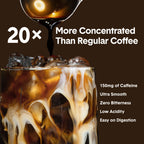 Mocha Coffee Concentrate with Dark Chocolate Flavor, Brewed at 20x Strength for Quick Hot or Cold Coffee