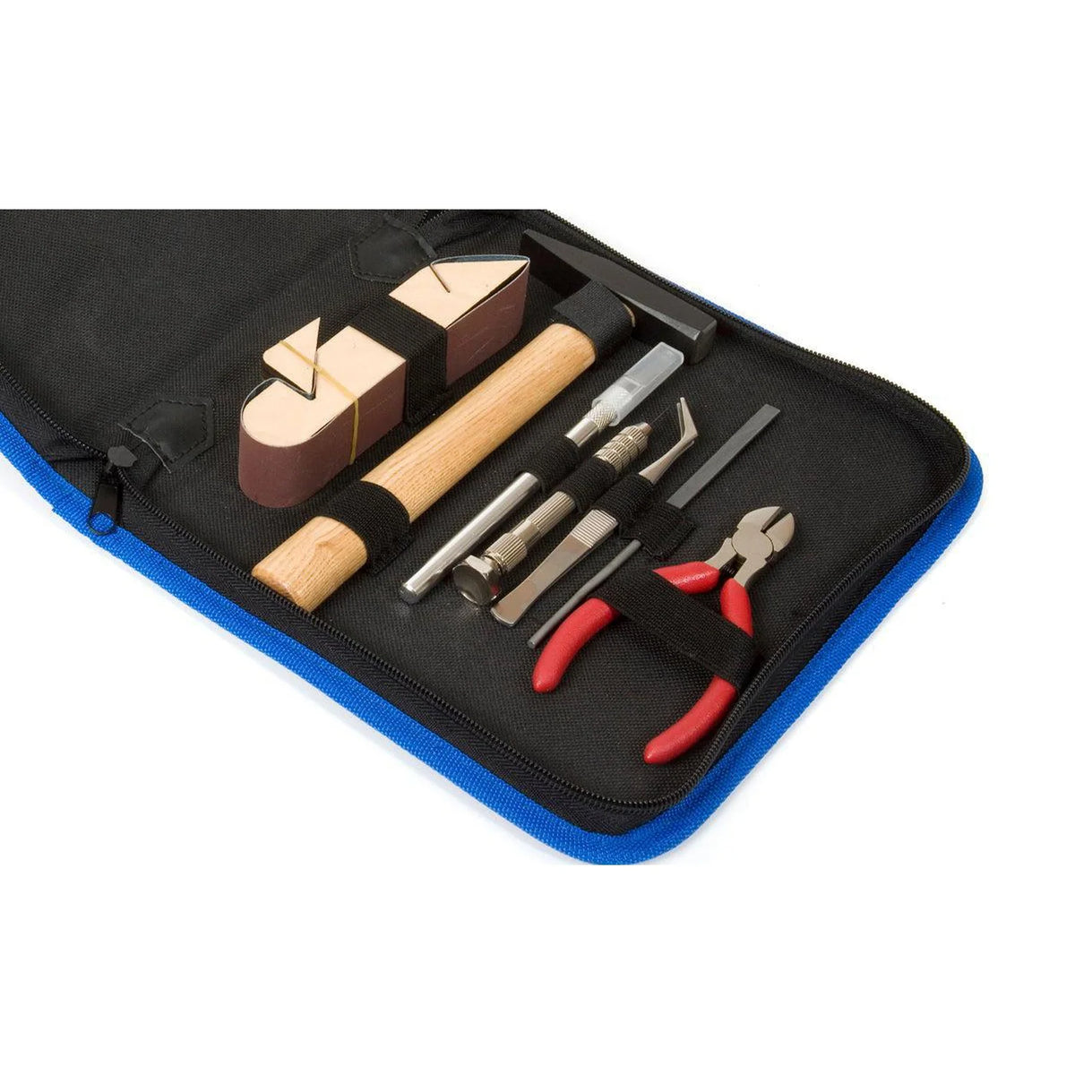 Model Making Tool Kit with Hand Drill, Cutter, Pliers, Hammer and Files for Train, Ship, Aircraft and Vehicle Models