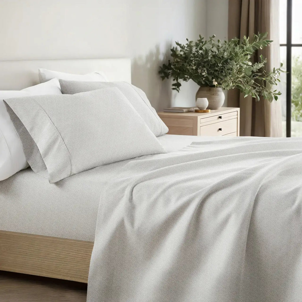 Modern Circles Patterned Microfiber Sheet Set in Twin, Full, Queen, King and Cal King Sizes