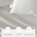 Modern Circles Patterned Microfiber Sheet Set in Twin, Full, Queen, King and Cal King Sizes