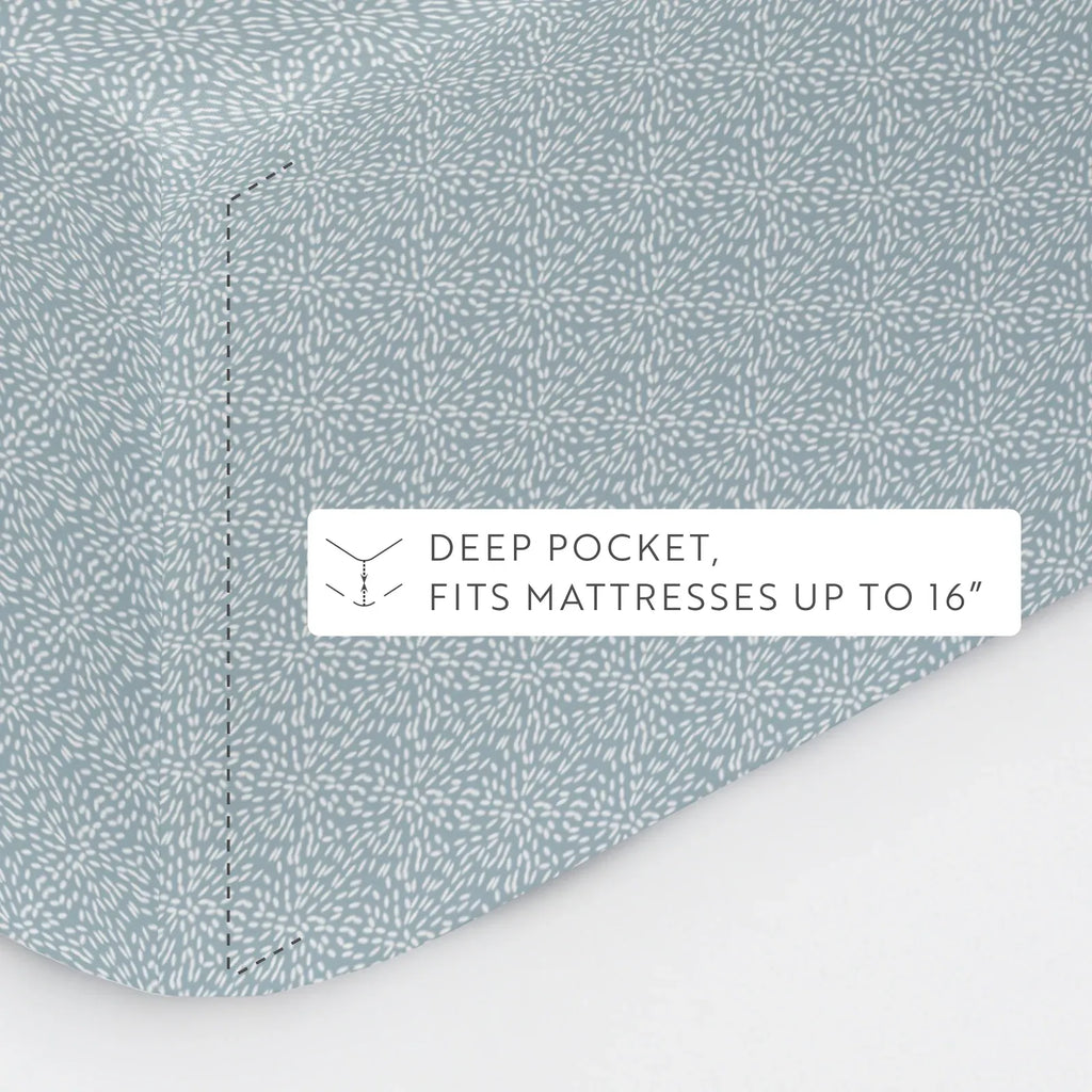 Modern Circles Patterned Microfiber Sheet Set in Twin, Full, Queen, King and Cal King Sizes