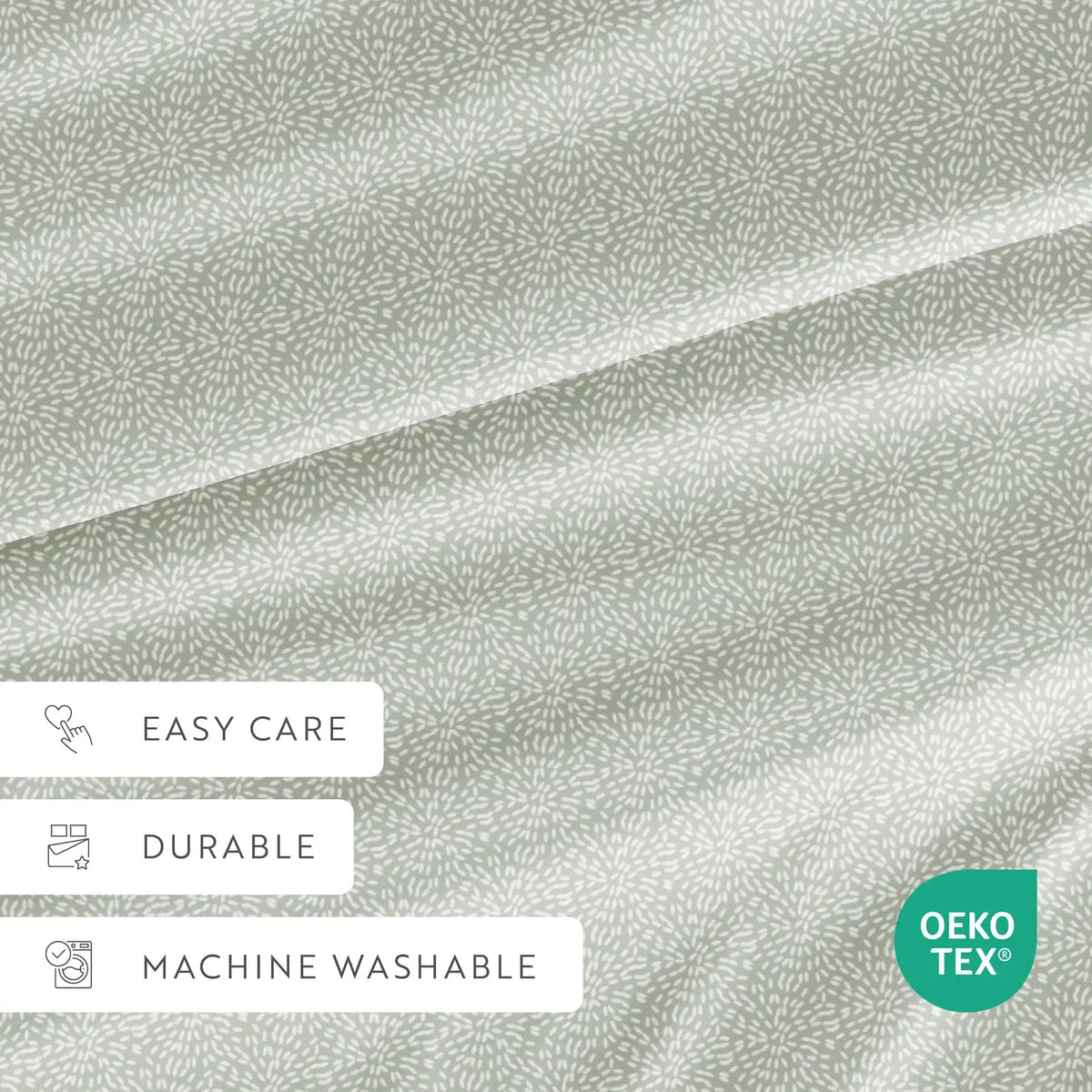 Modern Circles Patterned Microfiber Sheet Set in Twin, Full, Queen, King and Cal King Sizes