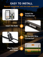 Modern L-Shape Low Voltage Landscape Path Light with Brass Fixture, Frosted Lens and Selectable Bulb