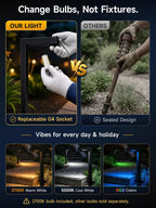 Modern L-Shape Low Voltage Landscape Path Light with Brass Fixture, Frosted Lens and Selectable Bulb
