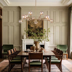 Modern Sputnik Chandelier, Brass