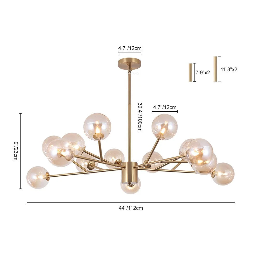 Modern Sputnik Chandelier