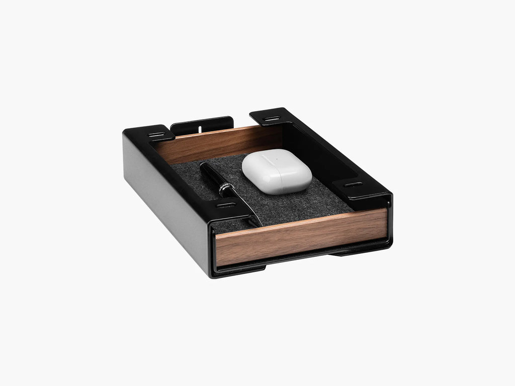 Modular Desk Drawer, Amerikanischer Nussbaum