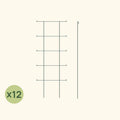 Modular Plant Trellis System with 12 Adjustable Panels, Flat-Folding Storage and Heavy-Harvest Support