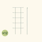 Modular Plant Trellis System with 12 Adjustable Panels, Flat-Folding Storage and Heavy-Harvest Support