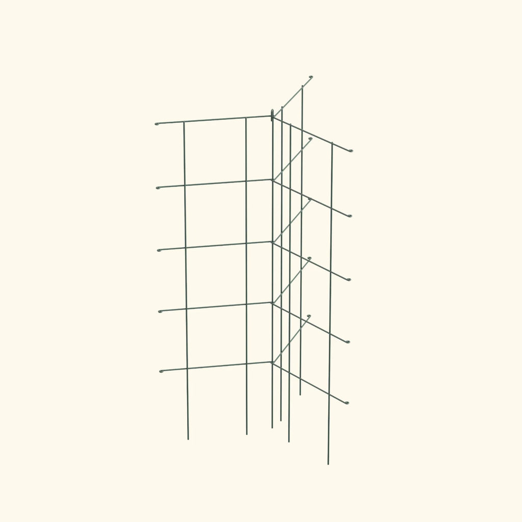 Modular Plant Trellis System with 12 Adjustable Panels, Flat-Folding Storage and Heavy-Harvest Support