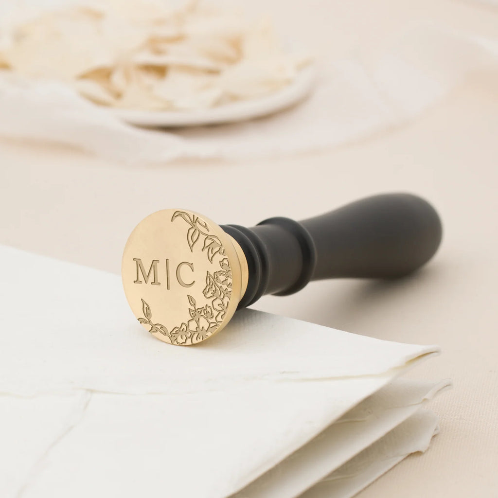 Monogram Wax Stamp, Classic Black