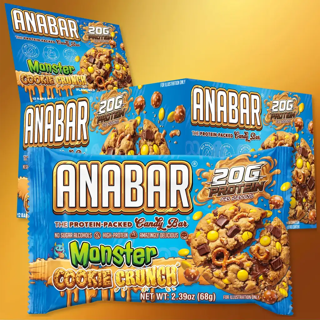 Monster Cookie Crunch Protein Bars, 12-Count Box