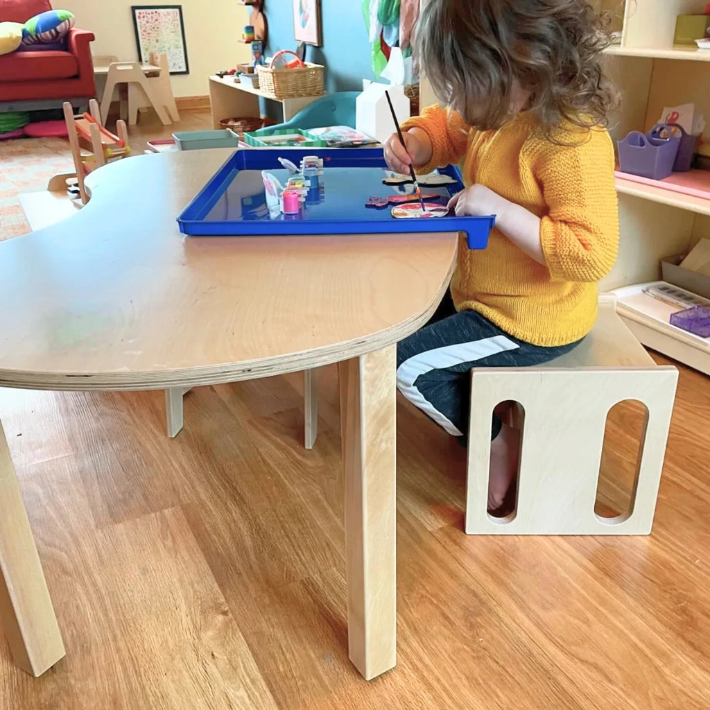 Montessori Cube Chair in Baltic Birch
