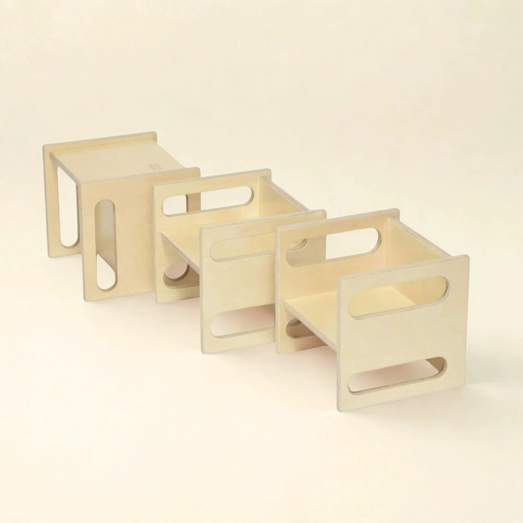 Montessori Cube Chair in Baltic Birch