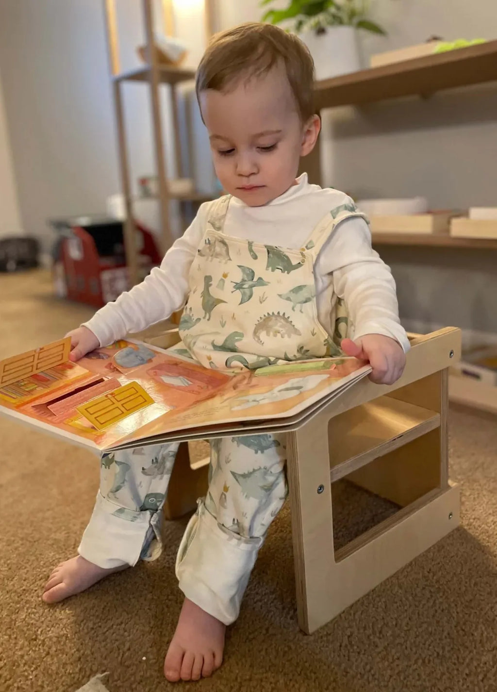 Montessori Cube Chair in Baltic Birch