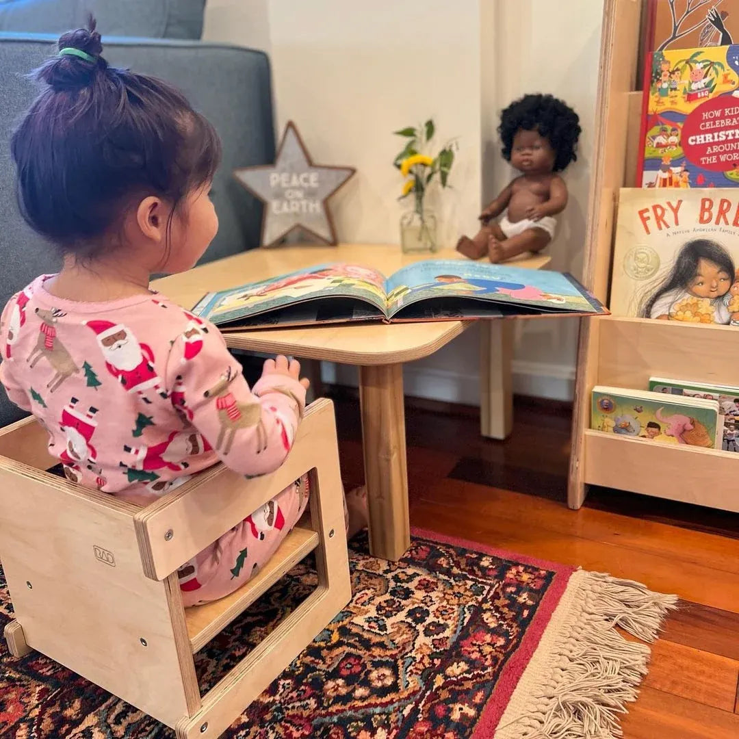Montessori Cube Chair in Baltic Birch