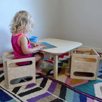Montessori Cube Chair in Baltic Birch