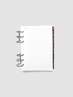 Monthly Side Tab Planner Dividers in Bordeaux, Set of 12 in Ultra-Thin Plastic for Monthly Organization