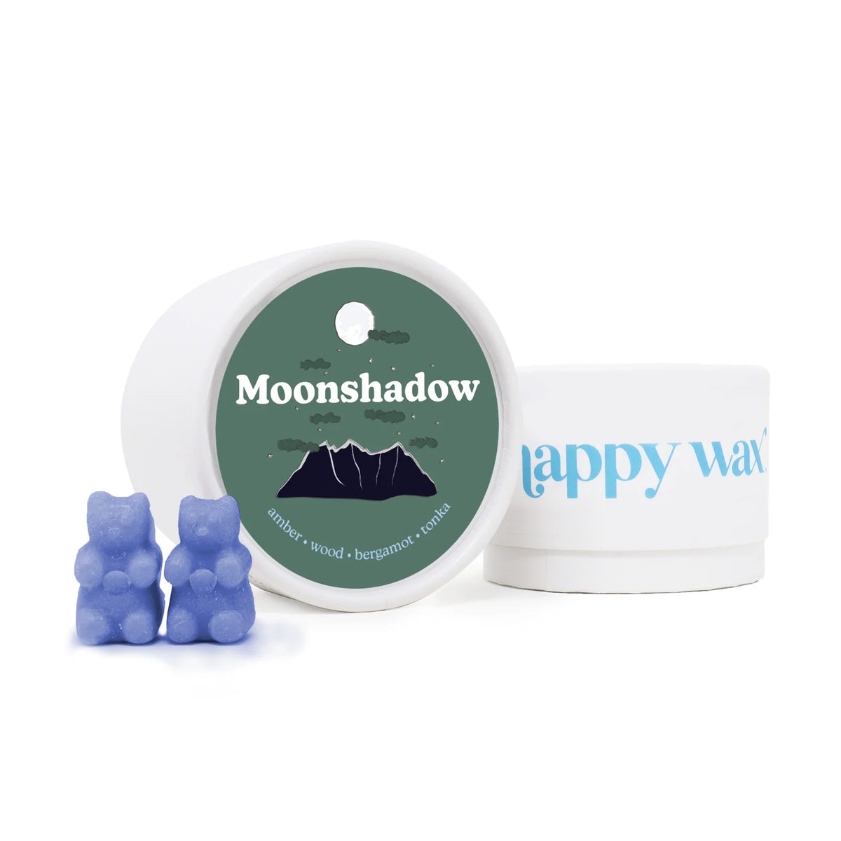 Moonshadow Wax Melts in Soy Wax with Tonka, Patchouli, White Amber and Peppered Bergamot Notes