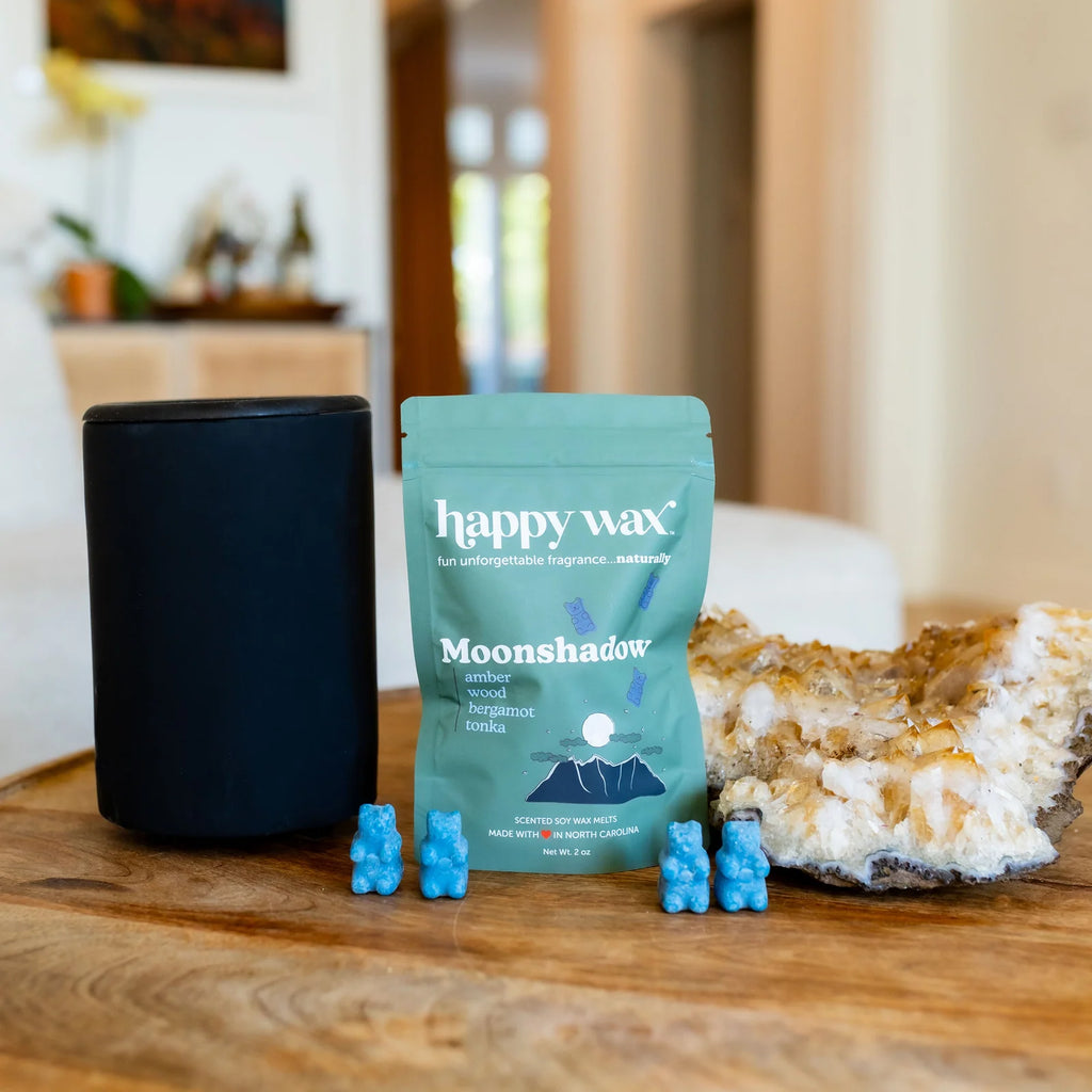 Moonshadow Wax Melts in Soy Wax with Tonka, Patchouli, White Amber and Peppered Bergamot Notes