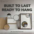 Motivational Canvas Wall Art - Put in the Work Sketch in Portrait Format for Your Office or Home Gym