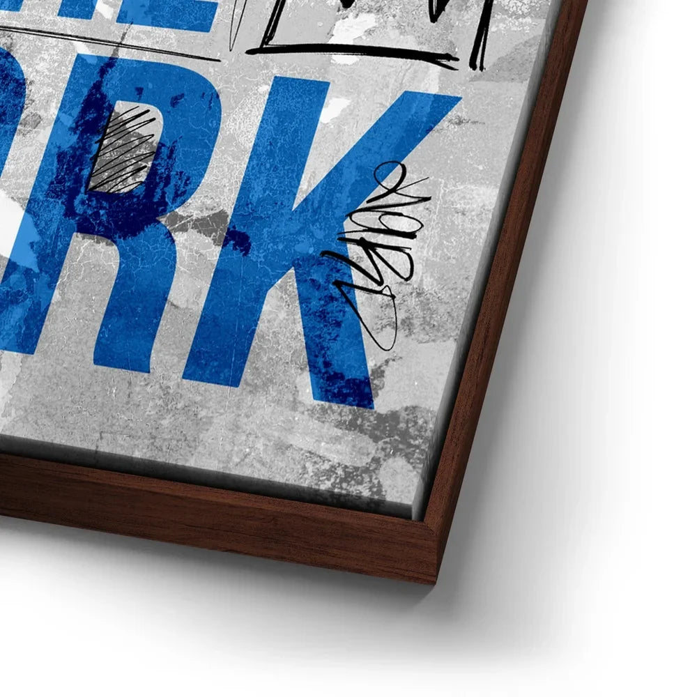 Motivational Canvas Wall Art - Put in the Work Sketch in Portrait Format for Your Office or Home Gym
