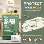 Mouse Repellent Pouches with Peppermint and Cinnamon Oils for Homes, Garages and Vehicles, Made in USA