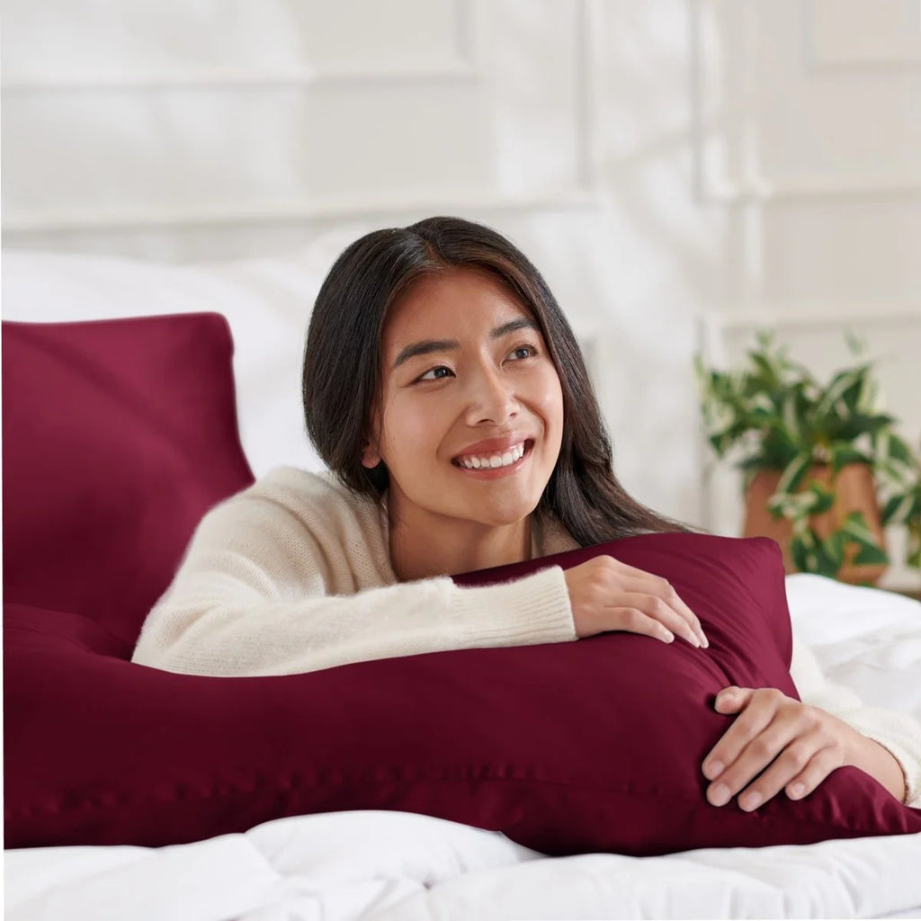 Mulberry Silk Pillowcase, 19 Momme Single Case with Zipper or Envelope Closure in Standard, Queen, or King