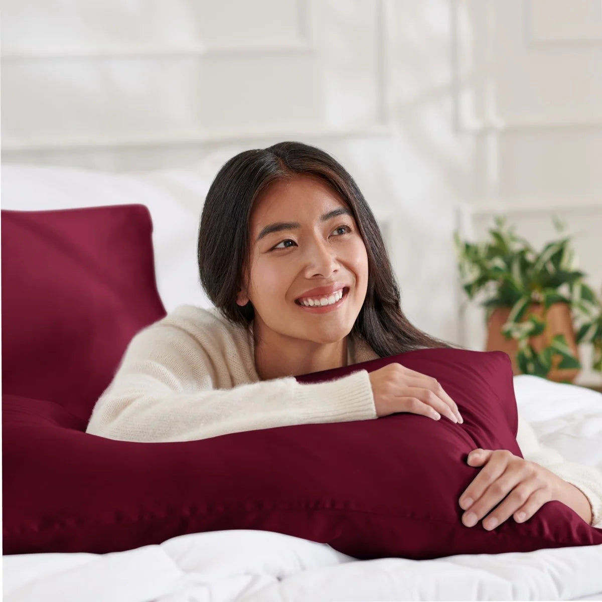 Mulberry Silk Pillowcase, 19 Momme Single Case with Zipper or Envelope Closure in Standard, Queen, or King