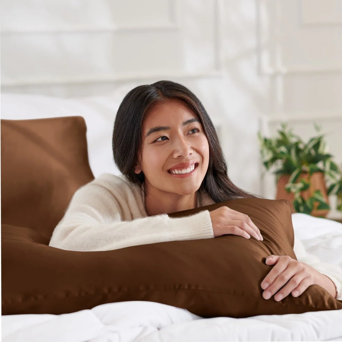 Mulberry Silk Pillowcase, 19 Momme Single Case with Zipper or Envelope Closure in Standard, Queen, or King