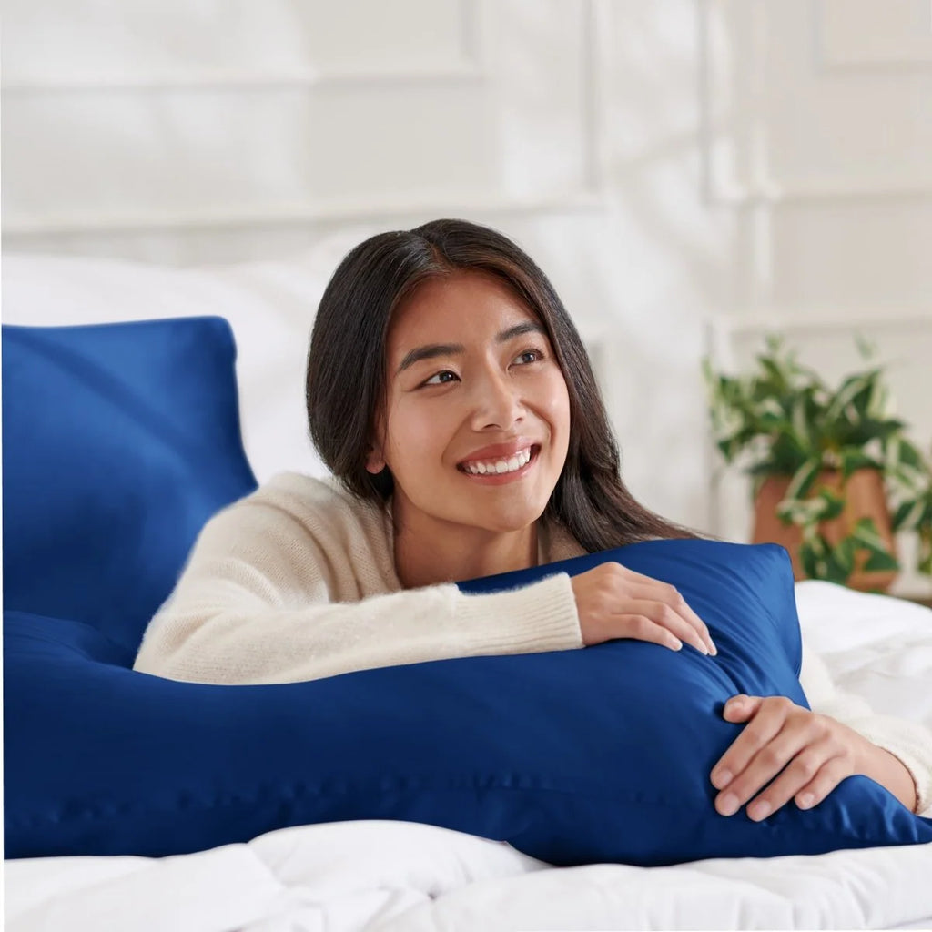 Mulberry Silk Pillowcase, 19 Momme Single Case with Zipper or Envelope Closure in Standard, Queen, or King
