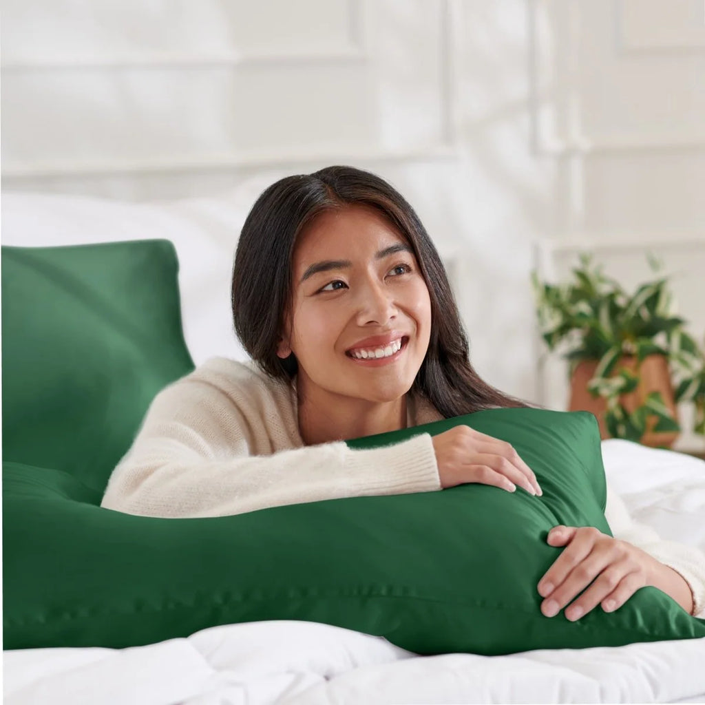 Mulberry Silk Pillowcase, 19 Momme Single Case with Zipper or Envelope Closure in Standard, Queen, or King
