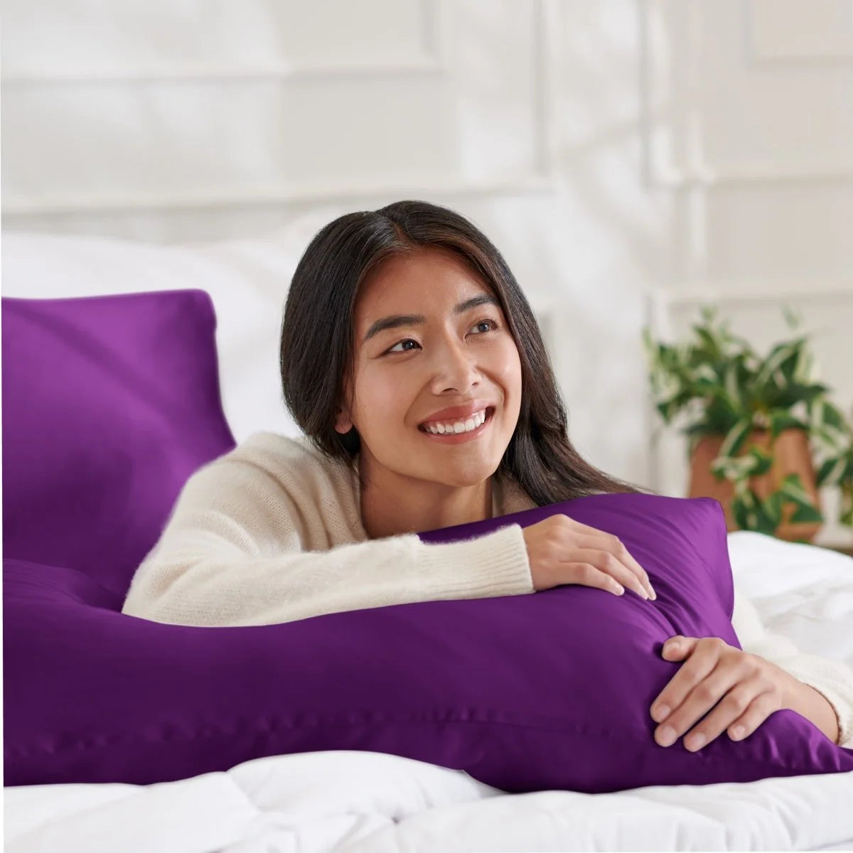 Mulberry Silk Pillowcase, 19 Momme Single Case with Zipper or Envelope Closure in Standard, Queen, or King