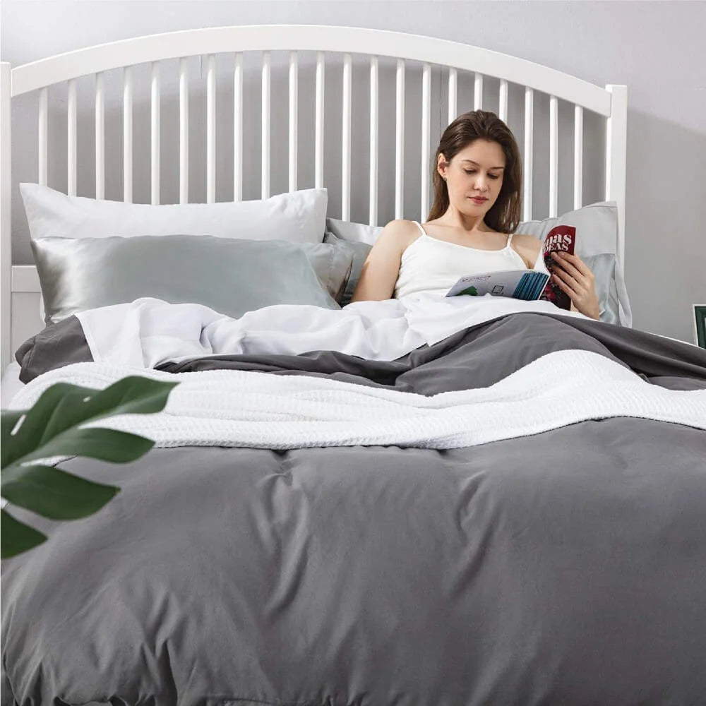 Mulberry Silk Pillowcases, 2-Pack in 100% Silk on Both Sides