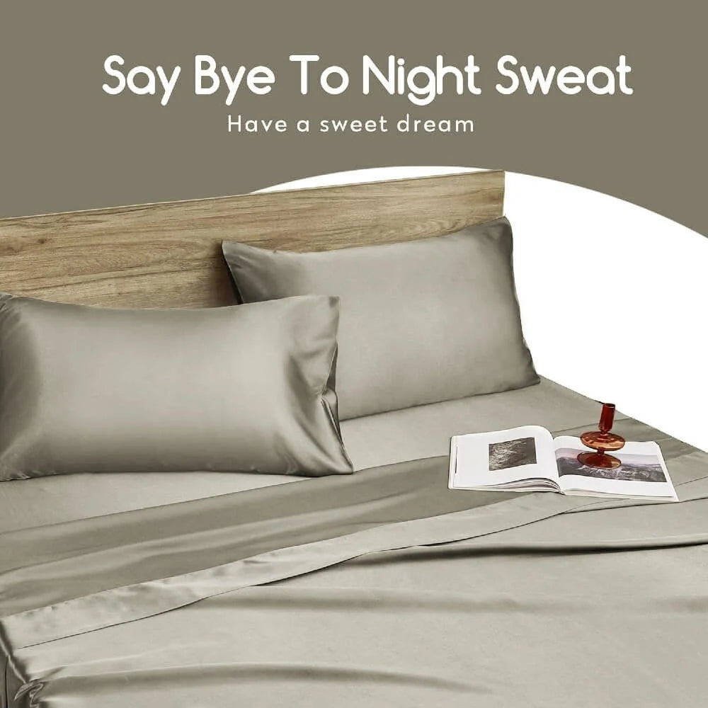 Mulberry Silk Pillowcases, 2-Pack in 100% Silk on Both Sides