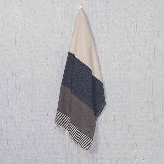 Multi-Color Striped Turkish Towel in 100% Cotton