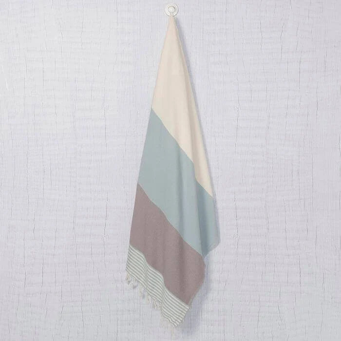 Multi-Color Striped Turkish Towel in 100% Cotton