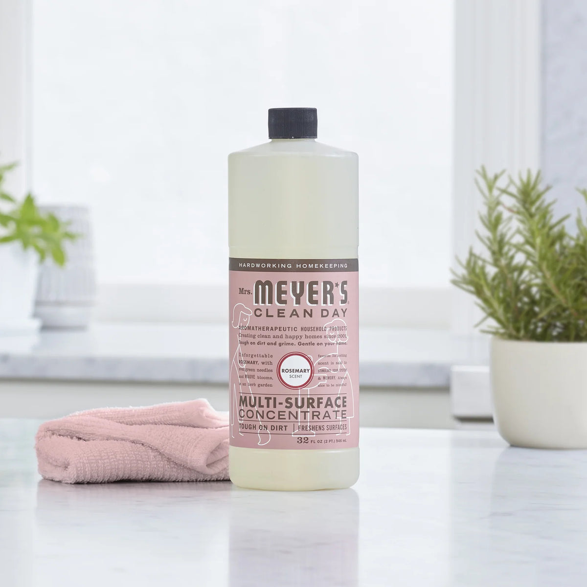 Multi-Surface Cleaner Concentrate for Non-Porous Home Surfaces, Refillable Formula in Lavender and Other Scent