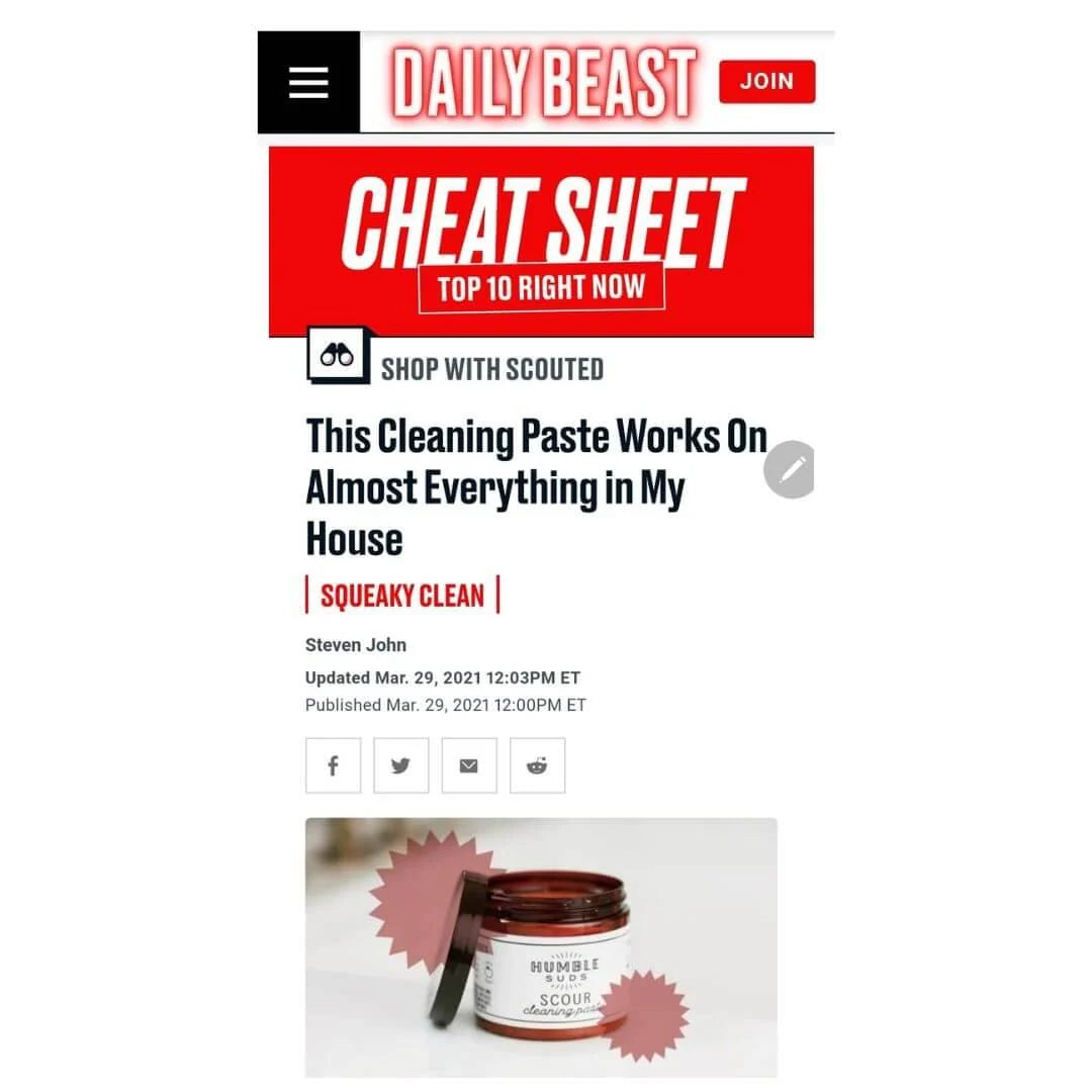 Multi-Surface Cleaning Paste with Citrus Essential Oils for Grease and Surface Stains in Kitchens and Bathrooms
