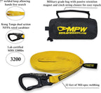 Multipurpose Firefighter Webbing Rescue Tool with 22-Foot Haul Line, Search Rope and Dual-Action Carabiner