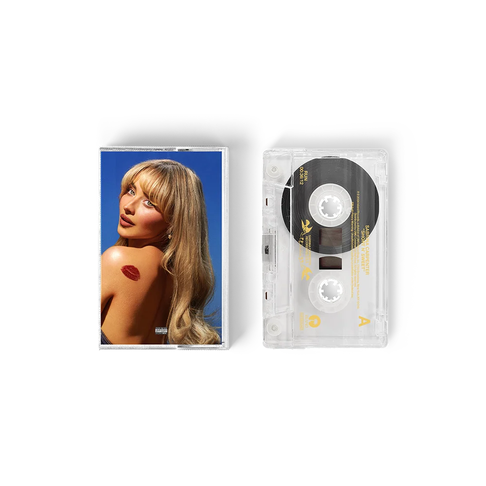 Music Cassette Tape for Short n’ Sweet, D2C Exclusive Transparent Standard Format · Short n’ Sweet album recording